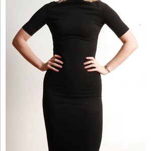 Zara Black Midi Dress